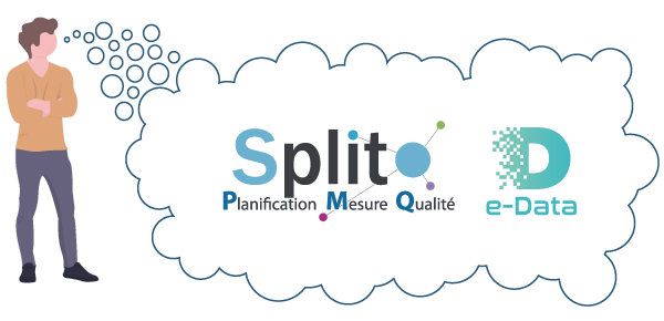 Illustration de l'association entre notre SI Split PMQ 100% paramétrable et e-Data pour un dashboard web personnalisé
