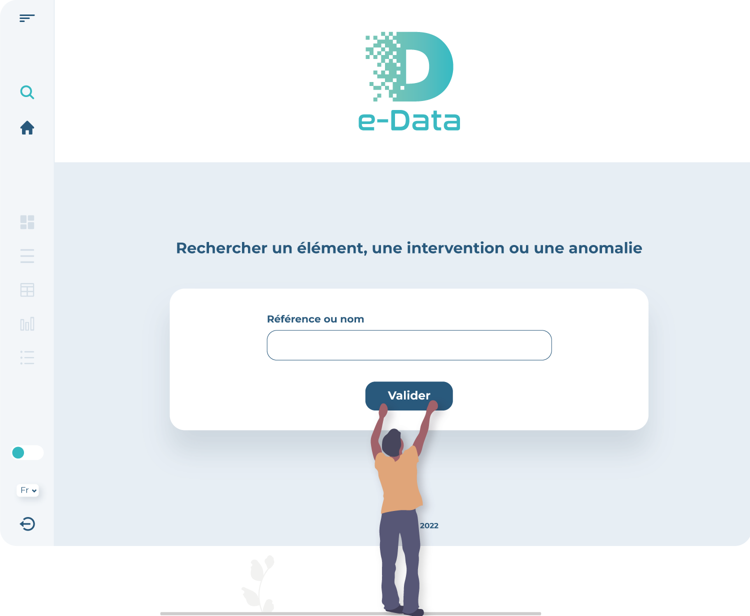 Illustration de la recherche d'e-Data