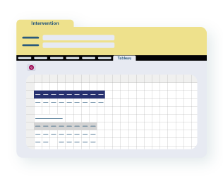 Illustration du tableau d'intervention